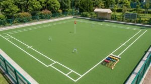 Ukuran Lapangan Gateball Standar Lengkap dengan Posisi Gate dan Goal Pole
