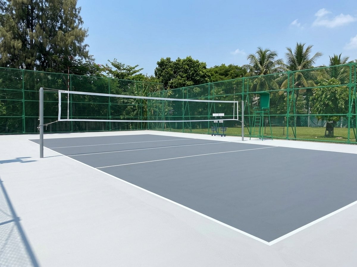 Jasa Pembuatan Lapangan Voli Outdoor