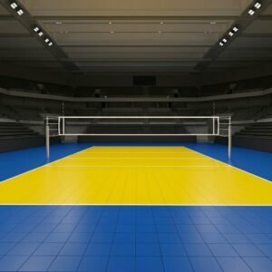Lantai Interlock Lapangan Voli