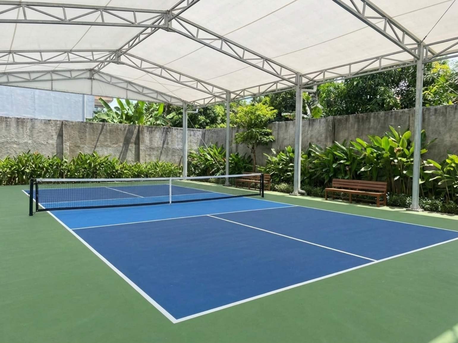 Lapangan pickleball sekolah dan kampus