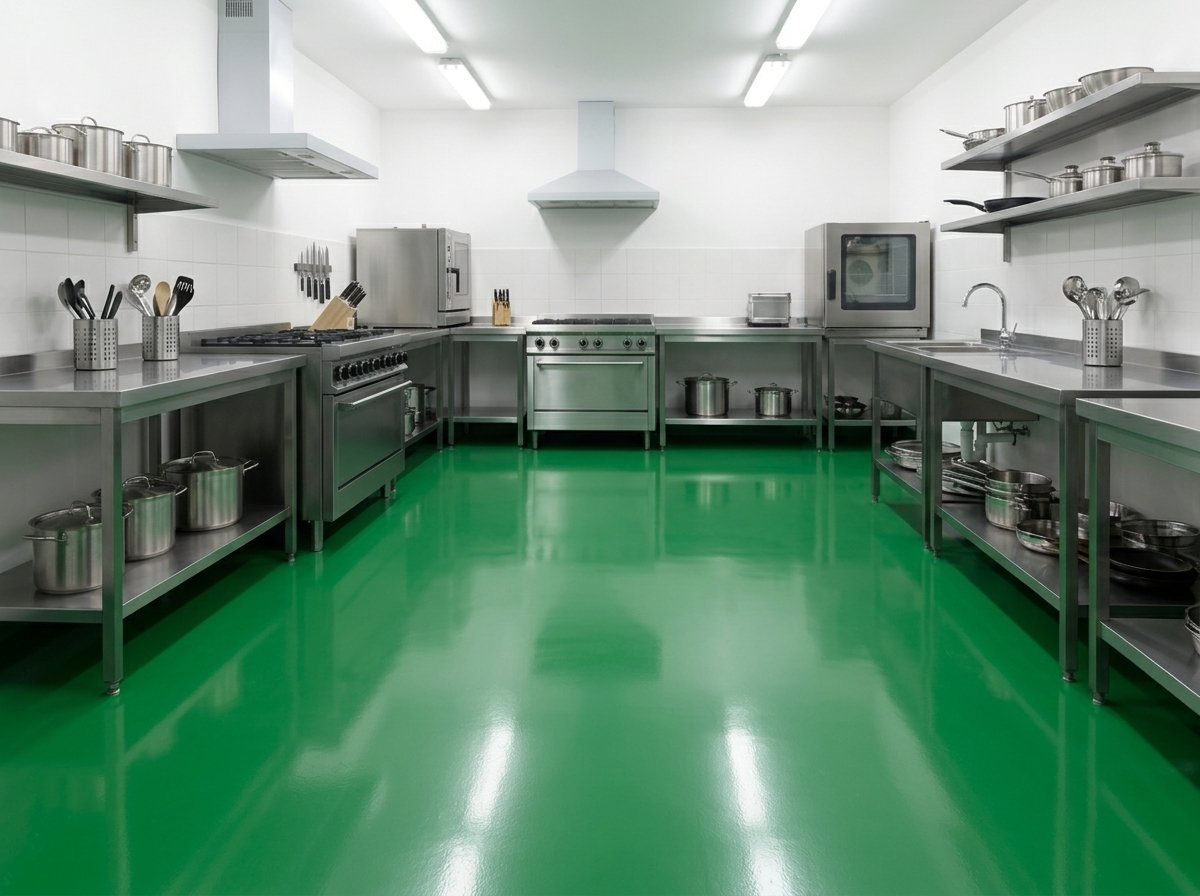 Jasa Pengecatan Epoxy Lantai Dapur MBG 2