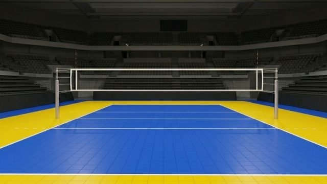 Lantai Lapangan Voli Indoor