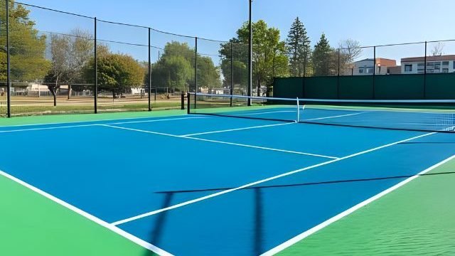 rab lapangan tenis outdoor dengan sistem flexipave